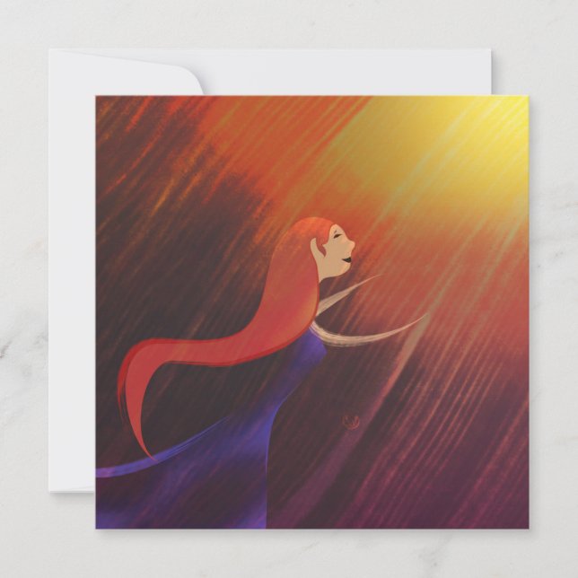 Carte de voeu "Éclat d'étoile" (Devant)