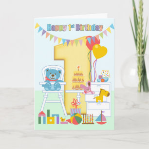 Carte de voeux 1er anniversaire, Joyeux premier an