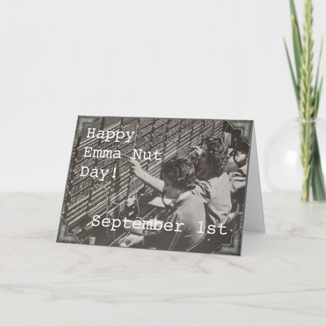 Carte de voeux - 1er septembre - EMMA NUTT DAY (Devant)