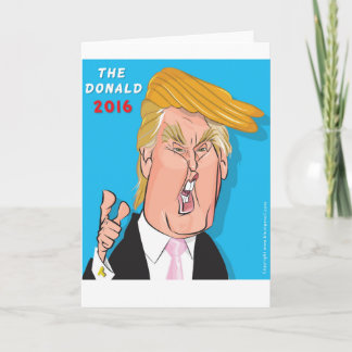 Carte de voeux 2016 de président Catoon de Donald