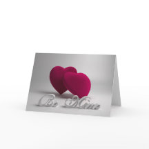 Carte de vœux 3D Hearts Be Mine