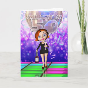 Carte de voeux 50e anniversaire - toujours nifty à