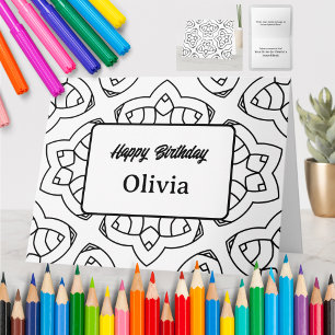 Carte de vœux à colorier personnalisée (15)