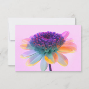 Carte de voeux à flanc de fleurs UV