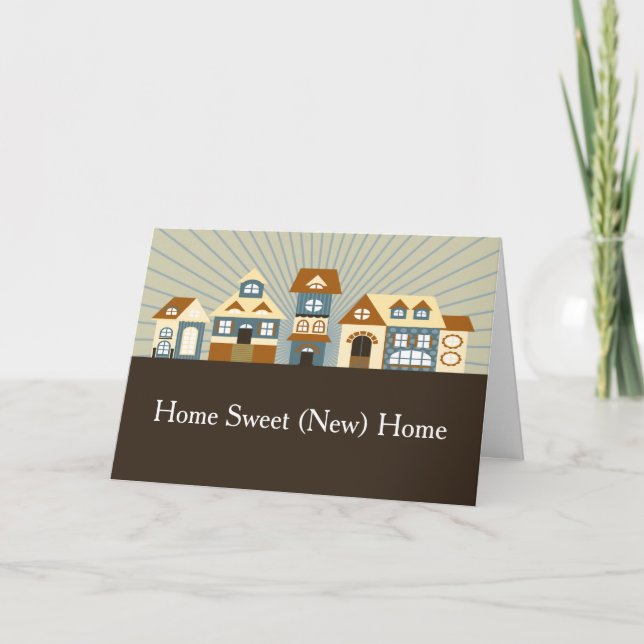Carte de voeux à la maison douce à la maison de (Devant)
