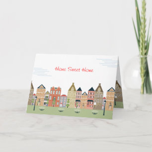 Carte de voeux à la maison douce à la maison de