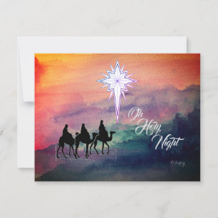 Carte de voeux à plat Three Kings