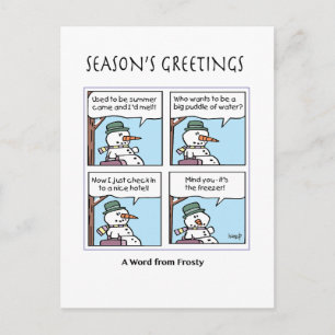 Carte de voeux A Snowman Talks