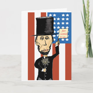 Carte de voeux Abraham Lincoln