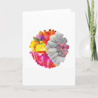Carte de voeux Abstraite Arty Floral