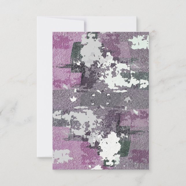 Carte de voeux Abstraite moderne en blanc (Devant)