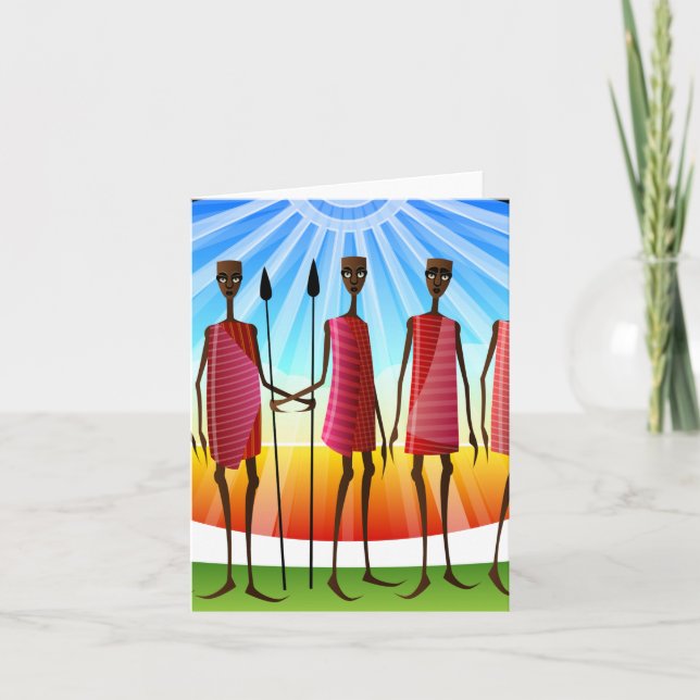 Carte de voeux afro-américaine à toutes les occasi (Devant)
