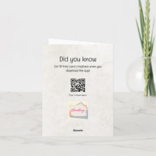 Carte de voeux Ai "Joyeux anniversaire"