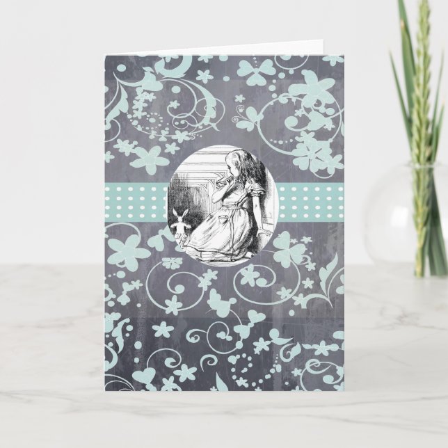 Carte de voeux Alice et Wonderland (Devant)