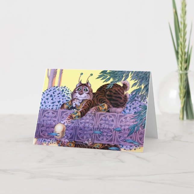 Carte de voeux Alien Kitty (Devant)