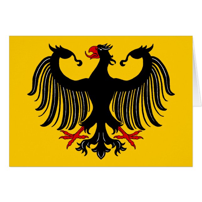 Carte de voeux allemande Eagle (Devant horizontal)