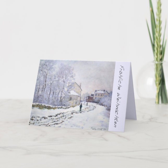 Carte de voeux allemande Fröhliche Weihnachten (Devant)