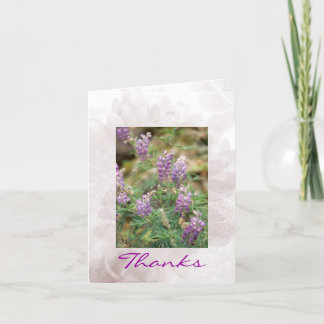 Carte de voeux alpine de fleurs