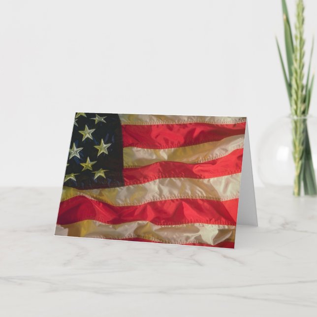 Carte de voeux American Flag (Devant)