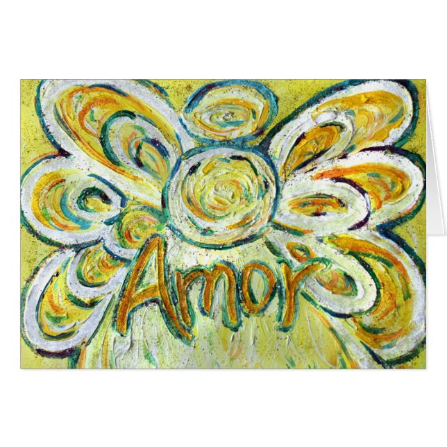 Carte de voeux Amor Angel (Devant horizontal)