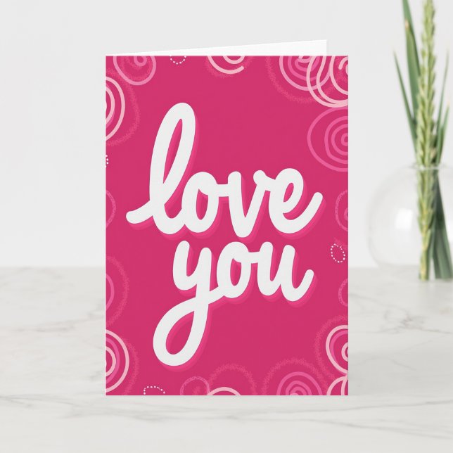 Carte de vœux amour romantique (Devant)