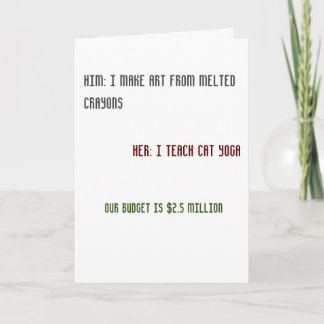 Carte de voeux amusante