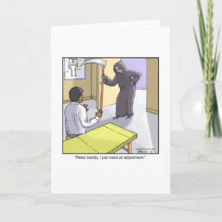 Carte de voeux amusante à propos de Faucheuse