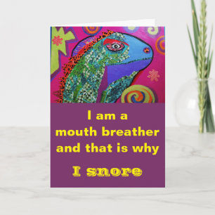 Carte de voeux amusante Lizard