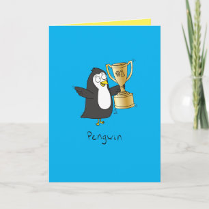 Carte de voeux amusante Penguin