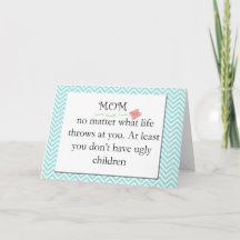 Carte de voeux amusante pour votre maman