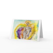 Carte de voeux - Angel en vol