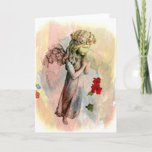 Carte de voeux Angel Prieur Aquarelle