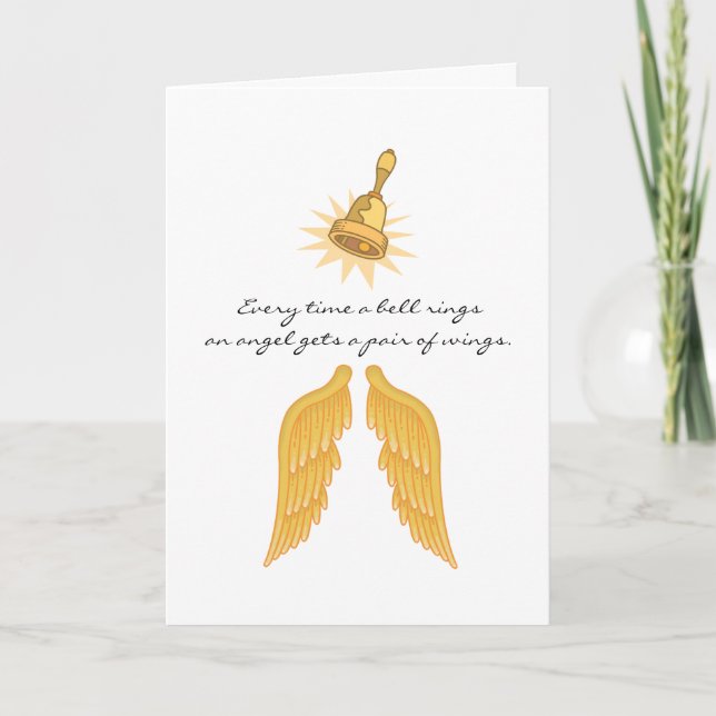 Carte de voeux Angel Wings (Devant)