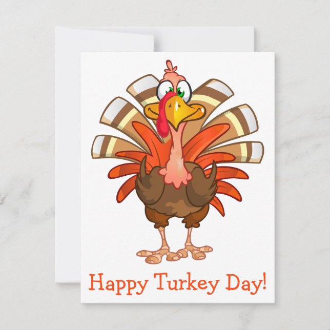 Carte de voeux Animée Turquie Thanksgiving (Devant)