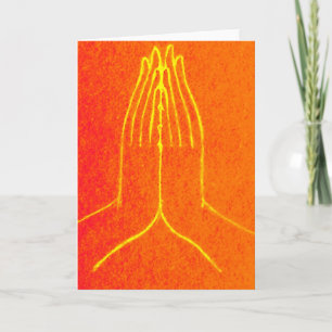 Carte de voeux Anjali/Namaskara Mudra