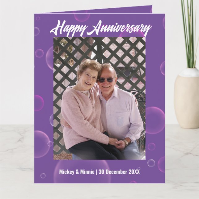 Carte de voeux Anniversaire (Devant)