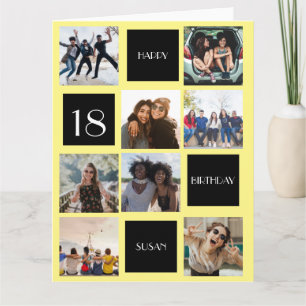 CARTE DE VOEUX ANNIVERSAIRE 8 photos personnalisée