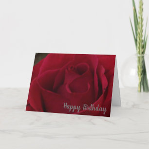 Carte de voeux Anniversaire classique Red Rose