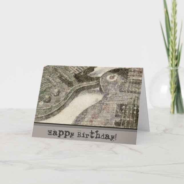 Carte de voeux Anniversaire de l'art guitare (Devant)