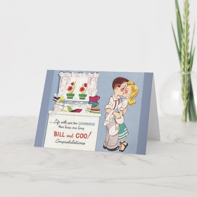 Carte de voeux Anniversaire de Lovebirds (Devant)