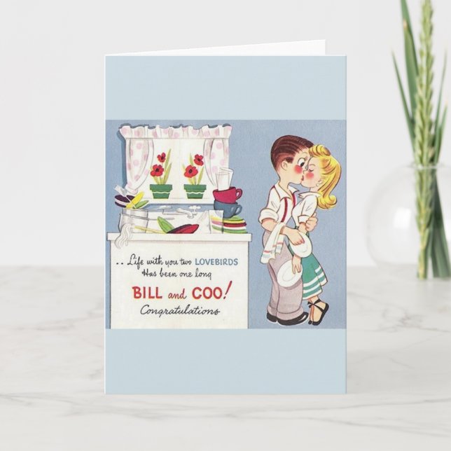 Carte de voeux Anniversaire de Lovebirds (Devant)