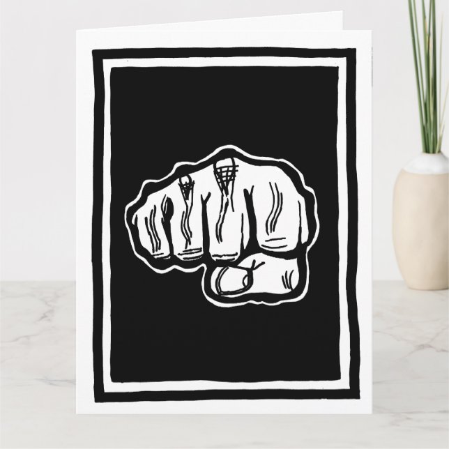 Carte de voeux Anniversaire Fist Bump par FacePrin (Devant)