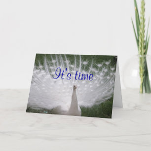 Carte de voeux Anniversaire Peacock