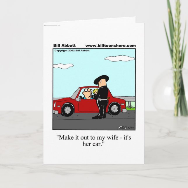 Carte de voeux AnniversaireHumor (Devant)