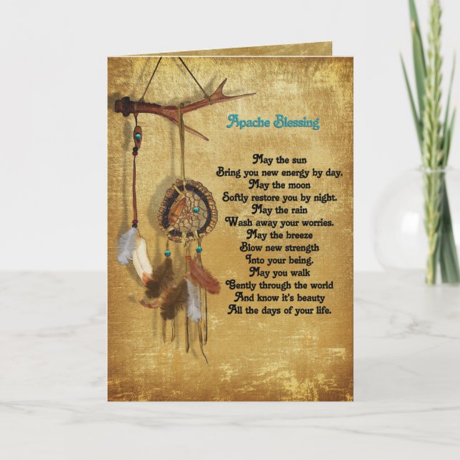 Carte de voeux Apache Blessing (Devant)
