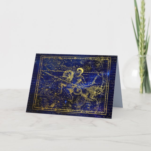 carte de voeux aquarius constellation (Devant)