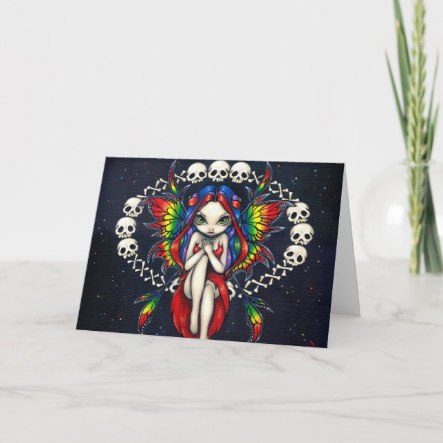 Carte de voeux "Arc en ciel des os" (Devant)
