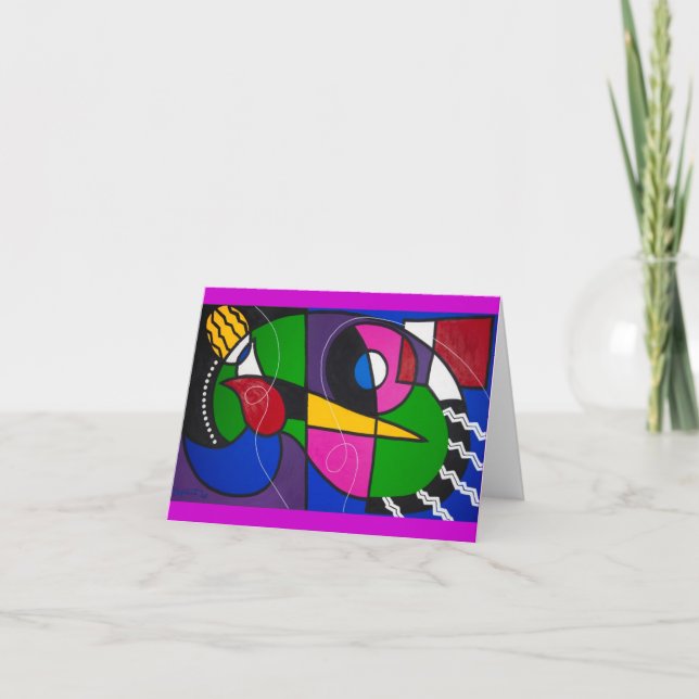 Carte de voeux Art Abstrait (Devant)