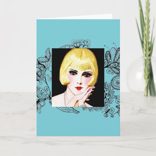 Carte de voeux Art déco (Devant)