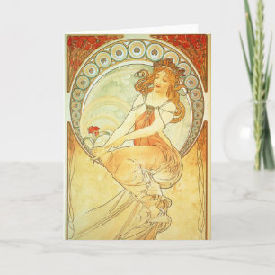 Carte de voeux Art Nouveau